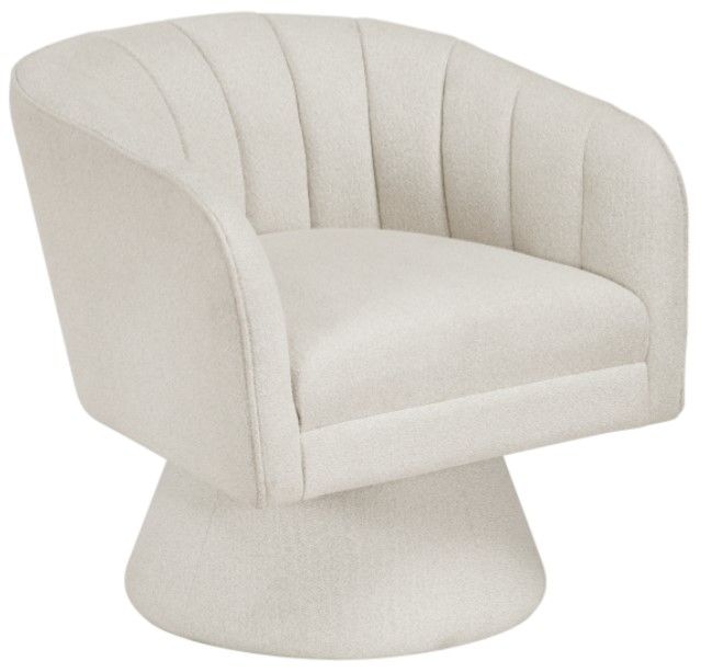Homelegance® Eve Beige Swivel Chair-0