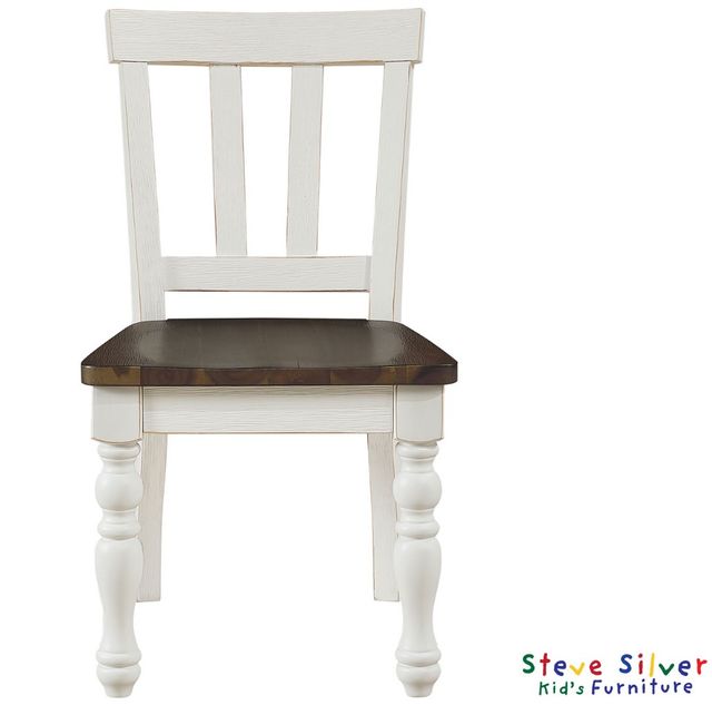 Steve Silver Co. Joanna Ivory/Mocha Kids Side Chair-2