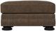 Bernhardt Foster Brown Leather Ottoman-1