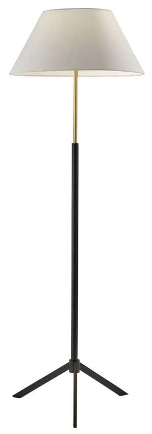 Adesso® Harvey Black Floor Lamp-0