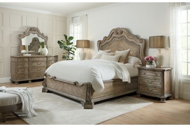 Hooker® Furniture Castella Antique Slate King Panel Bed-1
