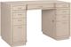 Hooker® Furniture Marlowe Polished Limestone Knee-Hole Desk-0