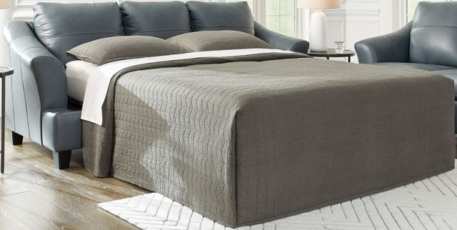 Signature Design by Ashley® Genoa Steel Leather Queen Sofa Sleeper