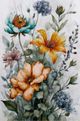 StyleCraft Whimsy Floral Fall I Wall Art-1