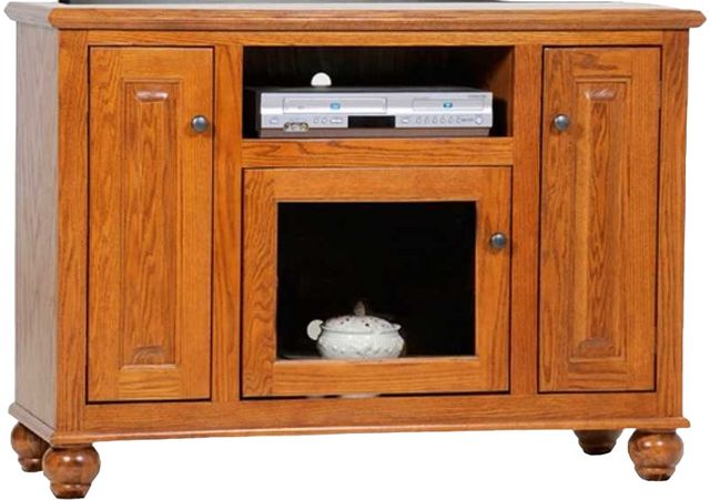 American Heartland Manufacturing Oak 47" Deluxe TV Stand-0
