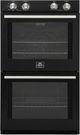 FORNO® Vomero Series Espresso 30" Black Double Electric Wall Oven-0