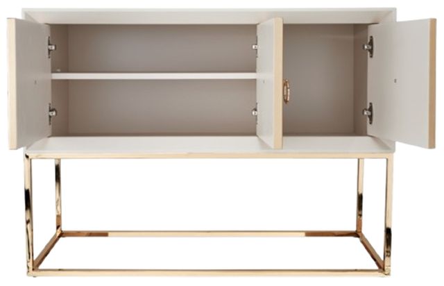 Michael Amini® Madison Glistening Gold Console Table-3