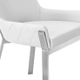 VIG Furniture Modrest Ganon Stainless Steel/White Dining Chair-3