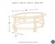 Signature Design by Ashley® Coralayne Silver Oval Coffee Table-5