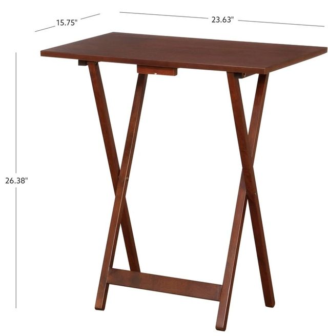 Powell® Tannan 5-Piece Hazelnut Tray Table Set-3