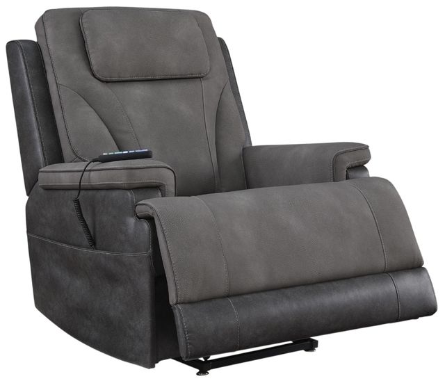 Signature Design by Ashley® 4Z-Peaceful Pause Slate Power Lift Recliner-3