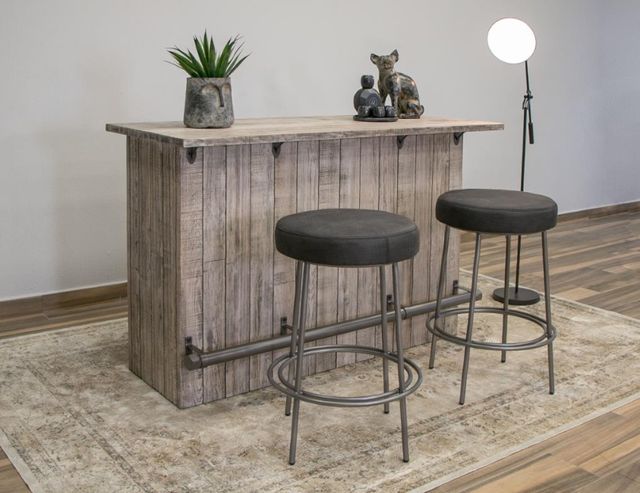International Furniture Direct Frida Graphite Counter Stool-1