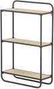 A & B Home Black/Natural Wall Shelf-0