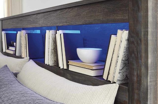 Signature Design by Ashley® Drystan Brown Queen Storage Bookcase Bed-2