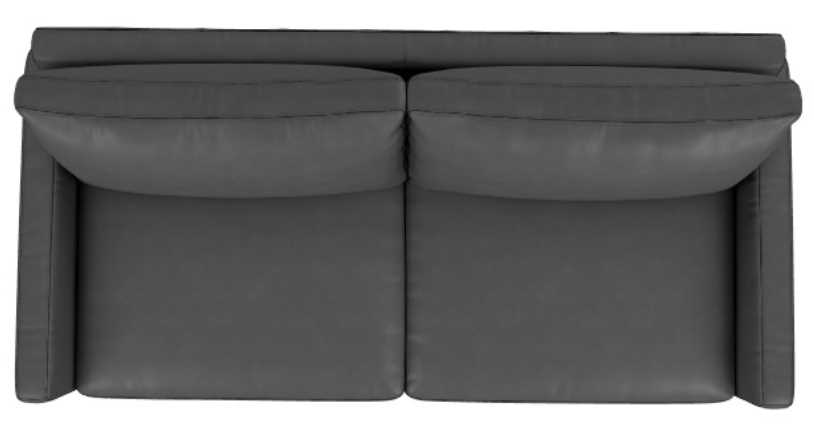 La-Z-Boy® Wilmette Navy Leather Sofa| Langlois Furniture| Muskegon MI