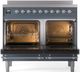 Ilve® Nostalgie II Series 40" Blue Grey Pro Style Induction Range-1
