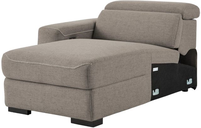 Signature Design by Ashley® Mabton 3-Piece Gray Power Reclining Left-Arm Facing Sectional and Chaise-4