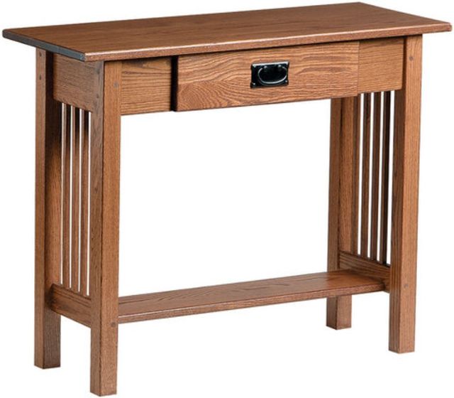 Country Classic Collection Customizable Mission Console Table with Drawer-0