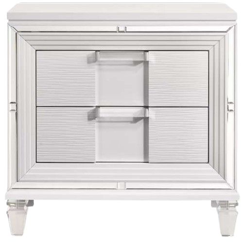 Elements International Twenty Nine 4-Piece White Queen Storage Panel Bedroom Set-3