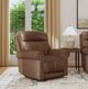 Flexsteel® Alexander Khaki Brown Power Recliner with Power Headrest and Lumbar-1