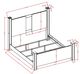 Global Furniture USA Logan Siver King Bed with LED and Speakers-2