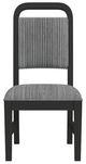 Elements International Ridgemont Black/Gray Dining Side Chair-3