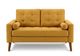 Monarch Specialties Inc. Orange 58" Loveseat with 2 Pillows-0