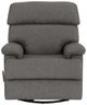 Flexsteel® Geneva Black Onyx Swivel Gliding Recliner-1