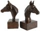 A & B Home 2-Piece Brown Horse Bookend Set-0