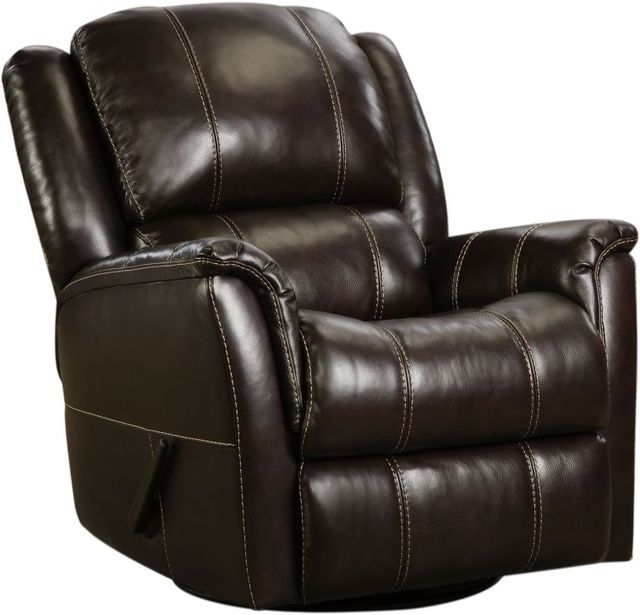 HomeStretch Mercury Walnut Manual Swivel Glider Recliner-0