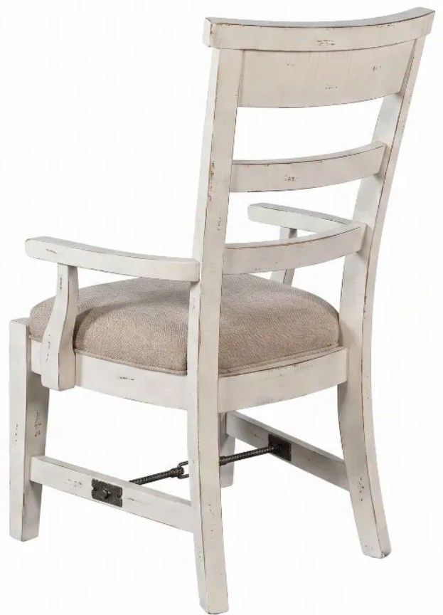 Sunny Designs™ Marina Beige/White Sand Dining Arm Chair-2