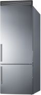 Summit® 28 in. 14.6 Cu. Ft. Stainless Steel Counter Depth Bottom Freezer Refrigerator-2