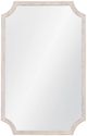 Bassett Mirror Hendrix Distressed White Wall Mirror-0