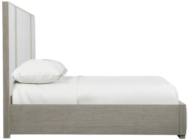Bernhardt Solaria Dune/White Queen Panel Bed-2