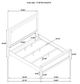 Coaster® Marielle Distressed White Eastern King Panel Bed -4