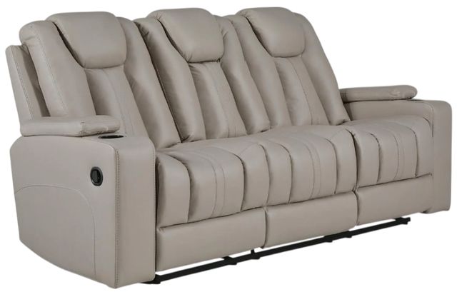 Signature Design by Ashley® Next Move Coin Manual Reclining Sofa with Drop Down Table-0