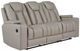 Signature Design by Ashley® Next Move Coin Manual Reclining Sofa with Drop Down Table-0
