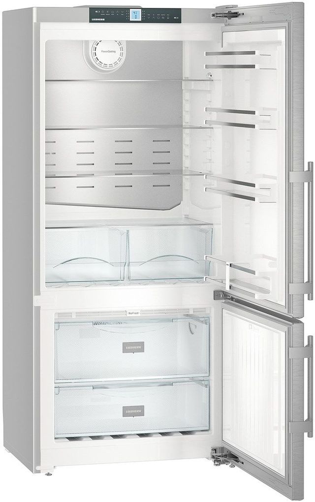Liebherr 30 in. 12.9 Cu. Ft. Stainless Steel Bottom Freezer Refrigerator-2
