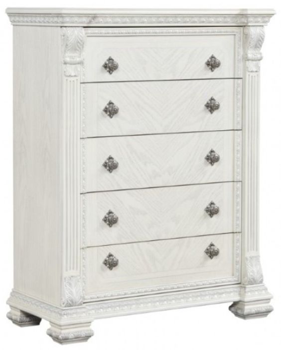 Furniture of America® Promenade Wire Brushed White Chest-0