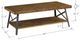 Emerald Home Chandler Pine Brown Cocktail Table with Steel Gray Base-2