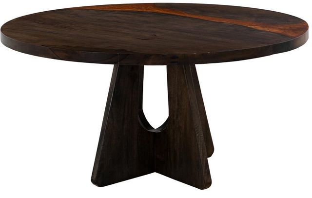 International Furniture Direct Raramuri Brown Round Dining Table-2
