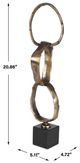Uttermost® Loopform Hand-Finished Brass Ring Sculpture-2