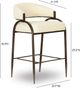 TOV Furniture Tatum Bronze/Cream Counter Stool-2