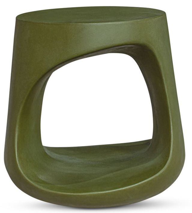 Moe's Home Collection Rothko Green Concrete Outdoor Stool-0
