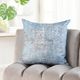 StyleCraft Norman Wyatt Home Distressed Blues 24x24 Throw Pillow-1