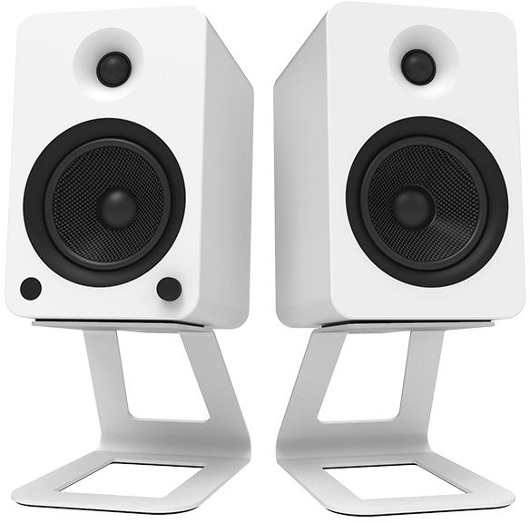 Kanto White Desktop Speaker Stand Pair-1