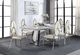ACME Furniture Destry Gray Dining Table with Mirrored Silver Base-1