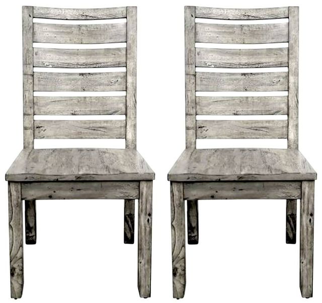 Napa Furniture Design Renewal 2-Piece Weathered Natural Driftwood Side Chair Set-0