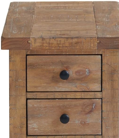 Intercon Highland Rustic Sandwash Chairside Table-2