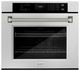 ZLINE Autograph Edition Professional 30" Stainless Steel True Convection Single Wall Oven with Air Fry and Self Clean with Polished Nickel Helix Handle -0